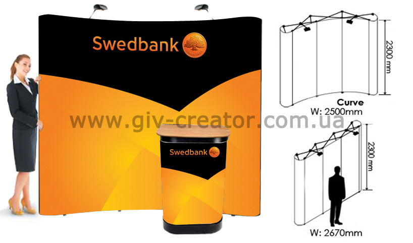 pop-up premium 3x3 display стенд поп-ап