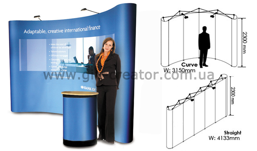 pop-up premium 3x4 display